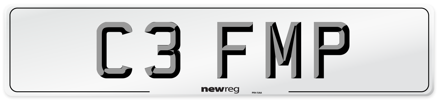 C3 FMP Number Plate from New Reg